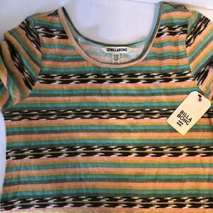 Billabong Girls Long Sleeve Stripe/ Patterned Dress NEW size Medium